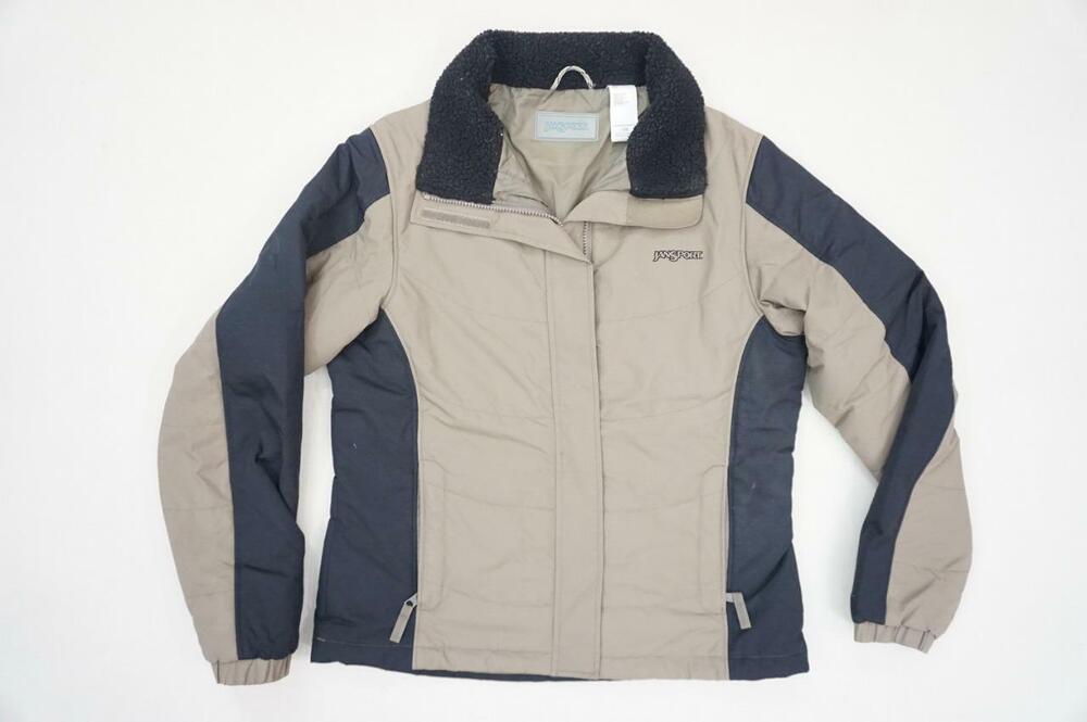 JANSPORT USED WOMEN L BROWN SKI JACKET/PARKA